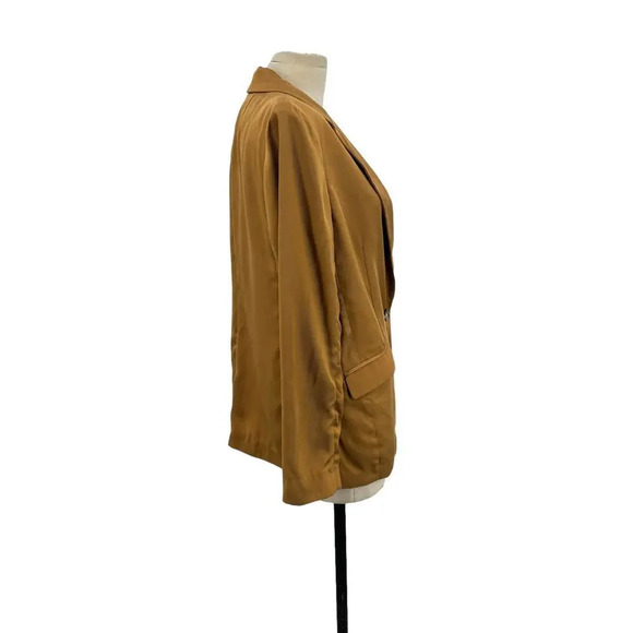 J. Crew Alfie Blazer Jacket in Gramercy Twill Camel Lyocell SIze 10 - Picture 7 of 15